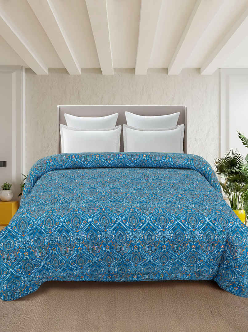 STATUS Micro Dohar Double Bed | Cultural Blue - 200 x 220 cm