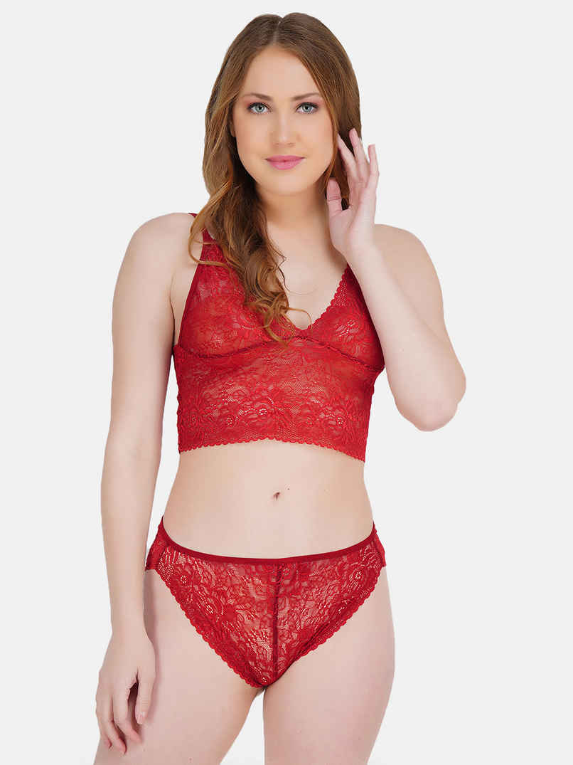 Dunberry London Women Babydoll Lingerie Set | Red-FS Dunberry London Women Babydoll Lingerie Set | Red-FS