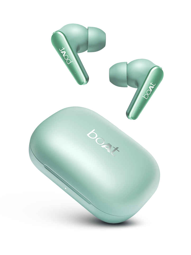 boAt Airdopes 280 ANC 32dB | 60Hrs | 13Mm Drivers | 4Mics Enx | Aquamarine Green