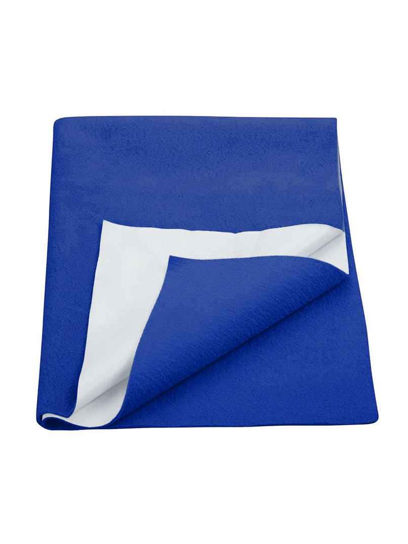 Bianca Soft Bamboo Baby Dry Sheet - Waterproof | Anti-Bacterial (Small, Solid Royal Blue)