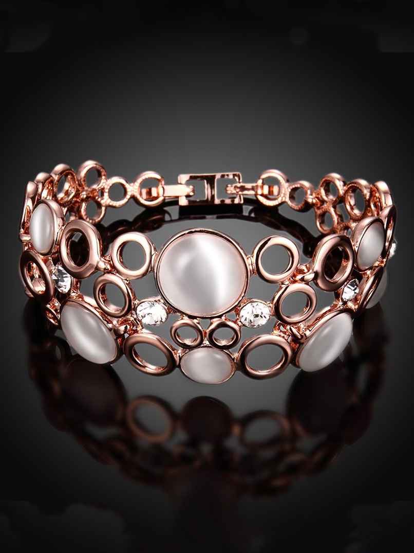 YouBella Latest Design Party Wear Jewellery Gold Plated Charm Bracelet for Women (YBBN - 91640)