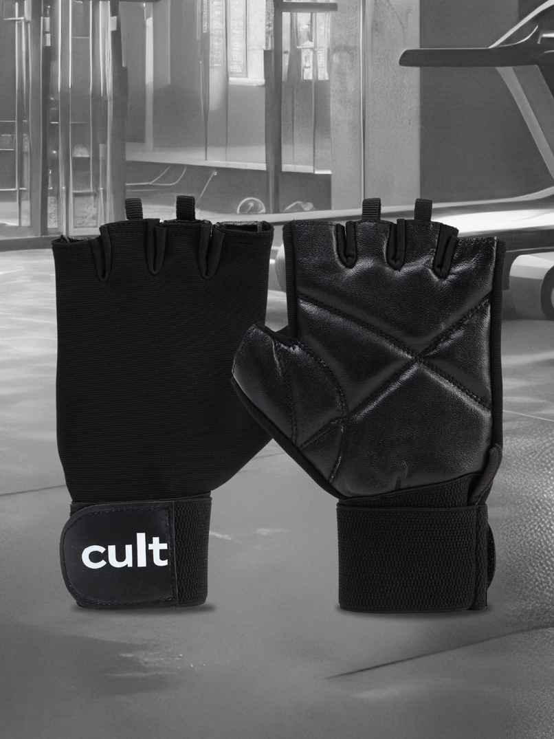 Cult Gym Gloves Small All Black
