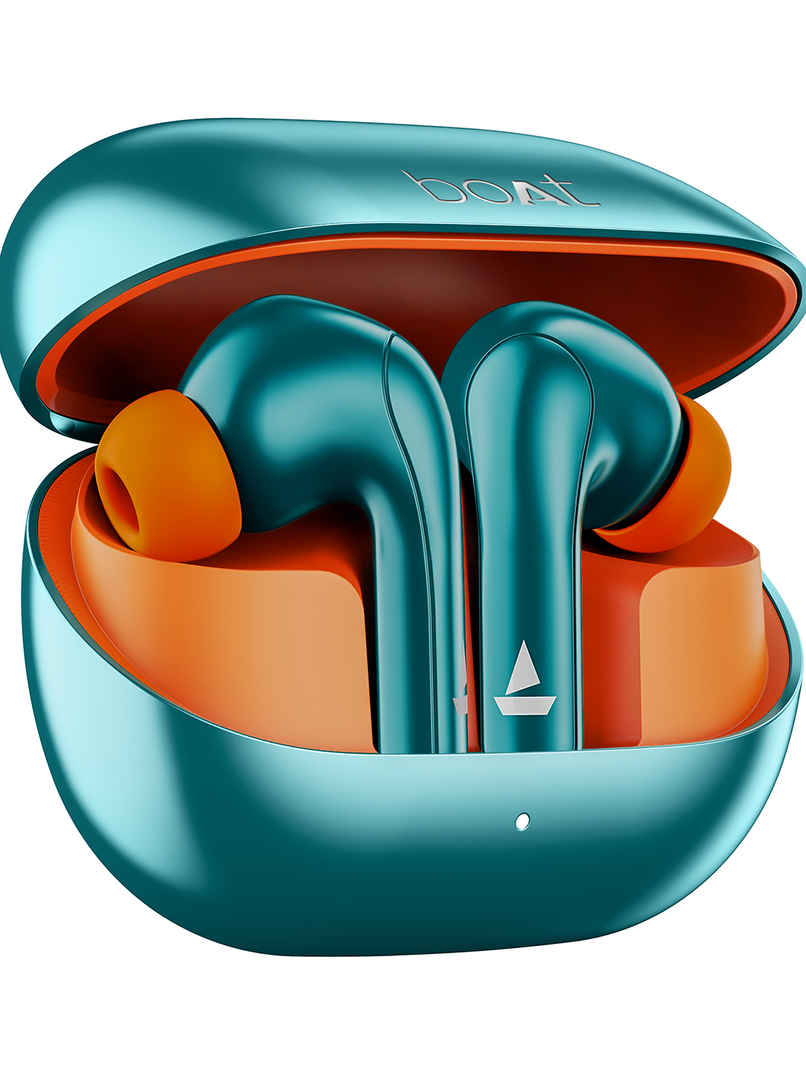boAt Airdopes 155 TWS Earbuds with 40 hrs Playtime,In-Ear Detection,Quad Mics ENx Tech,ASAP Charge Bluetooth - Active Teal