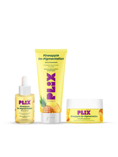 Plix The Plant Fix Pineapple De-pigmentation Skincare Kit For Dark Spot Removal