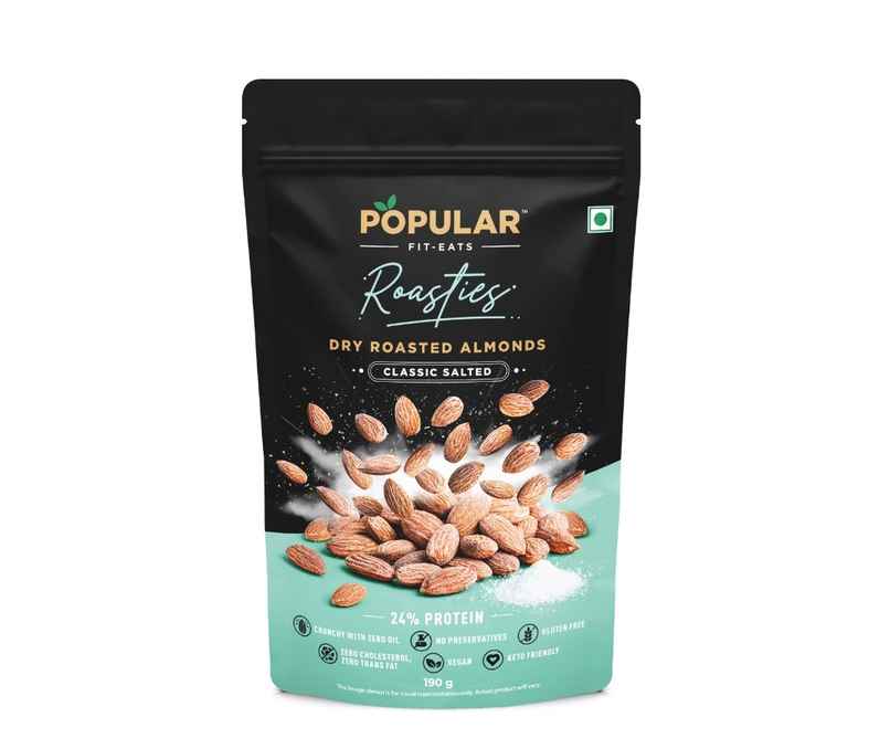 Popular Roasties Dry Roasted Almond | Classic Salted