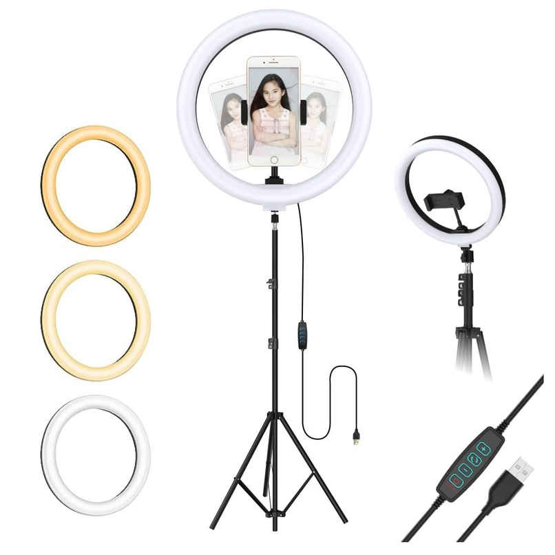 Tygot 12 Inch Ring Light with 7 Feet Tripod Stand