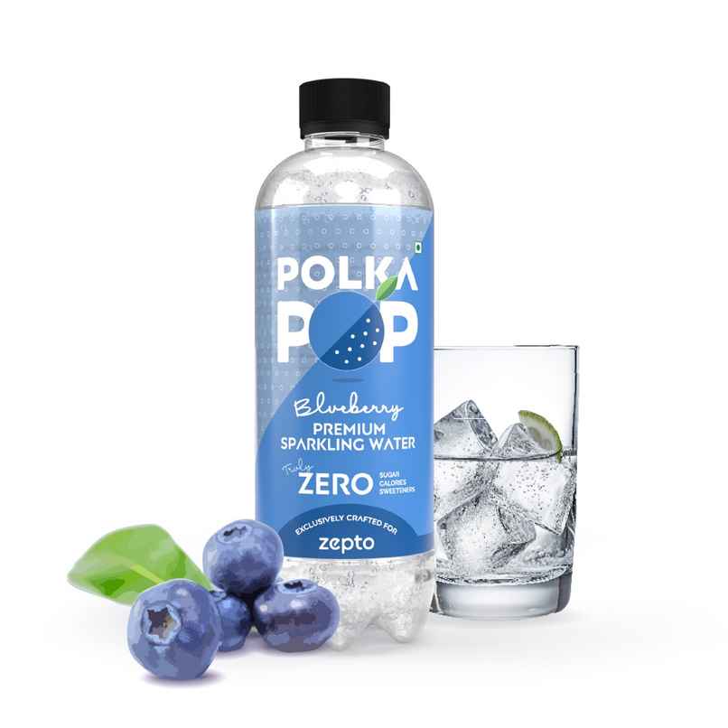 Polka Pop Zero Sugar Blueberry Sparkling Water