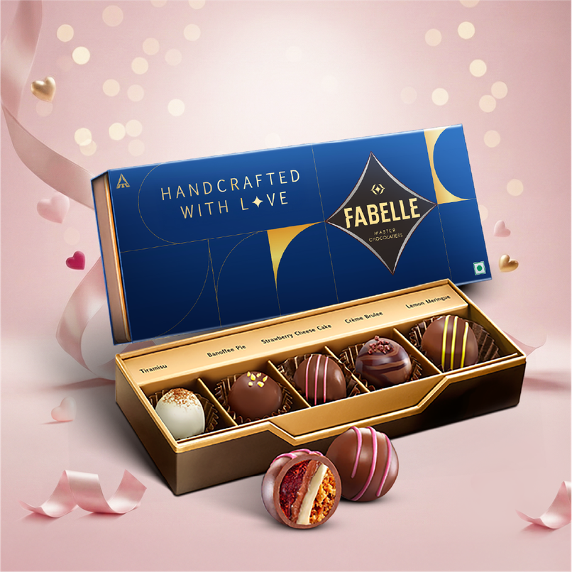 Fabelle Dessert Collection-5 Handcrafted Dessert Inspired Chocolate Truffles