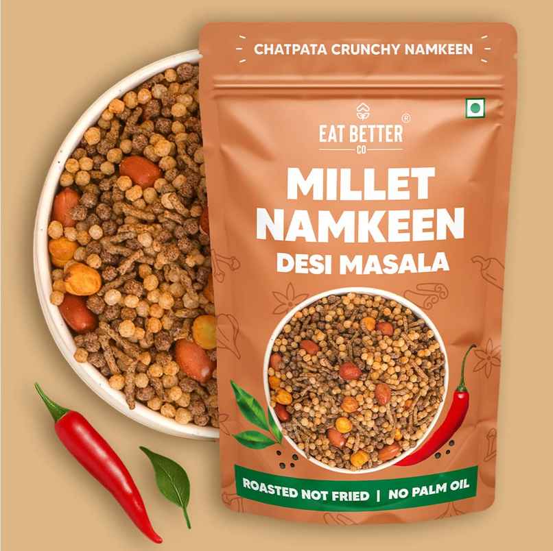 Millet Namkeen - Desi Masala, Healthy Snacks By Eat Better Co Millet Namkeen - Desi Masala, Healthy Snacks By Eat Better Co