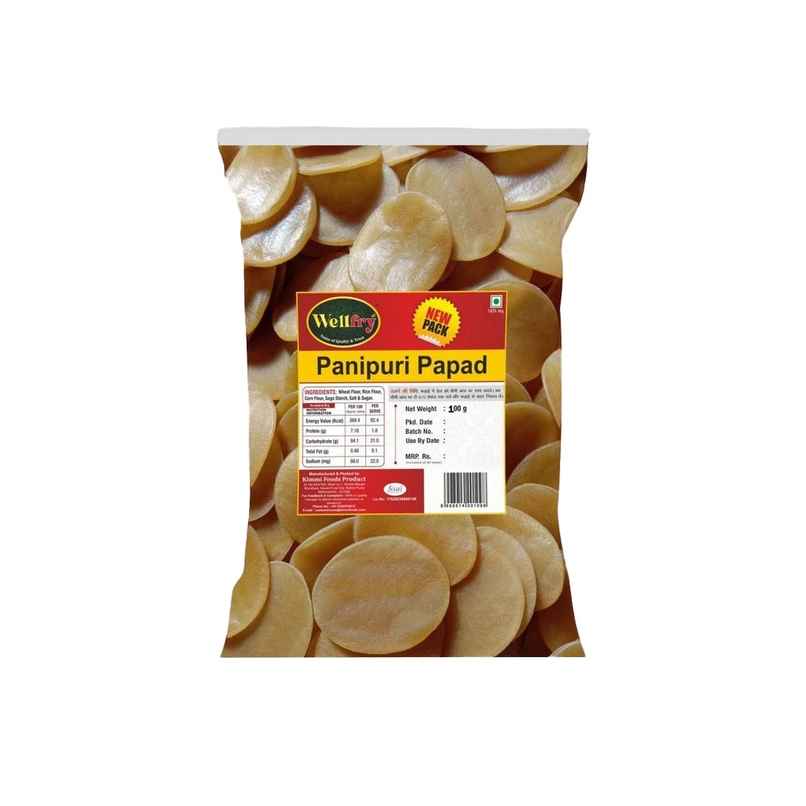 Wellfry Panipuri Papad | Classic & Authentic Wellfry Panipuri Papad | Classic & Authentic