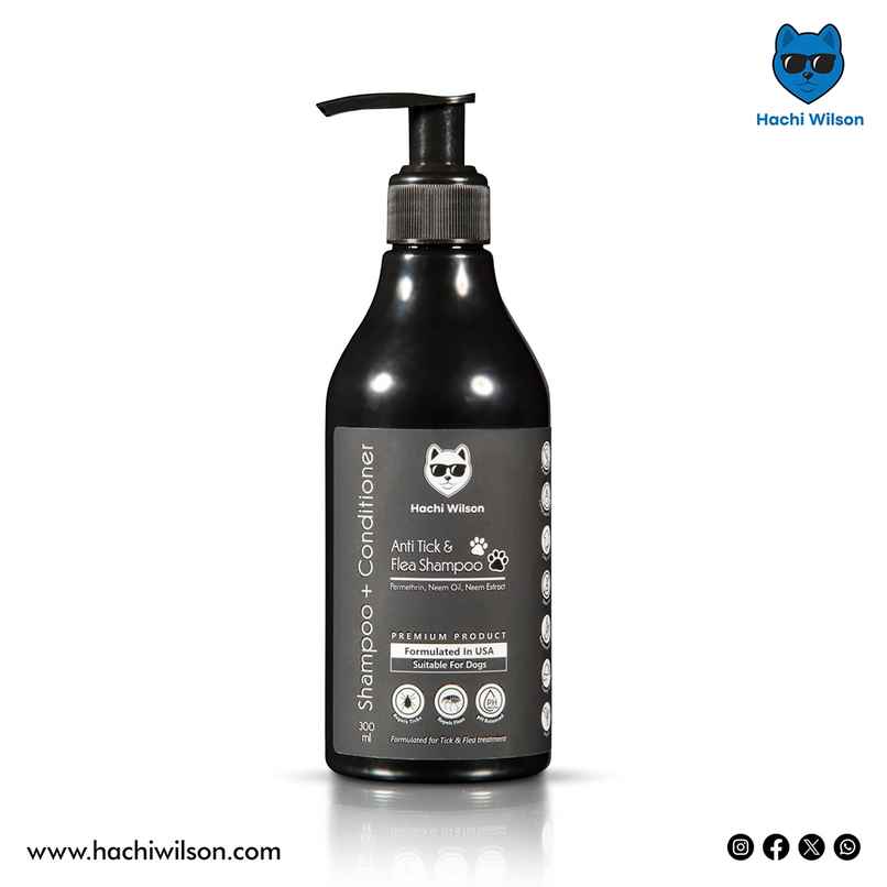 Hachi Wilson Premium Anti Tick & Flea Dog Shampoo And Conditioner
