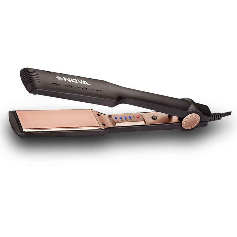 Nova Temperature Control Professional Nhs 901 Hair Straightener |Black and Gold