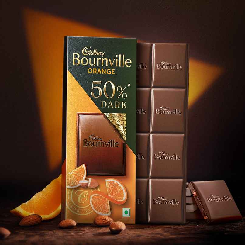 Cadbury Bournville Orange 50% Dark Chocolate Bar
