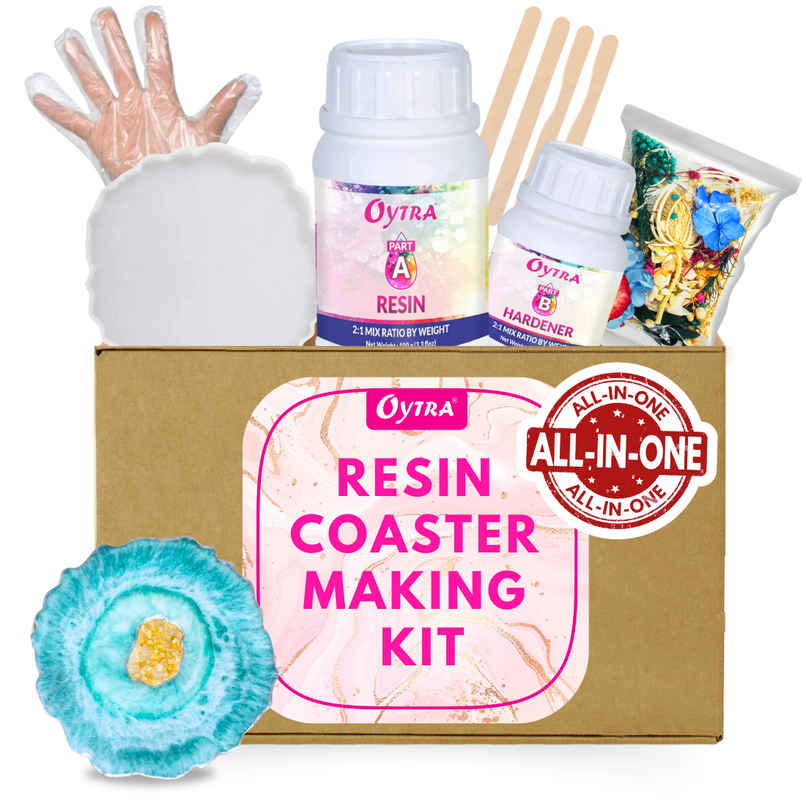 Oytra Resin Art Kit for Beginners with Moulds Flowers Oytra Resin Art Kit for Beginners with Moulds Flowers
