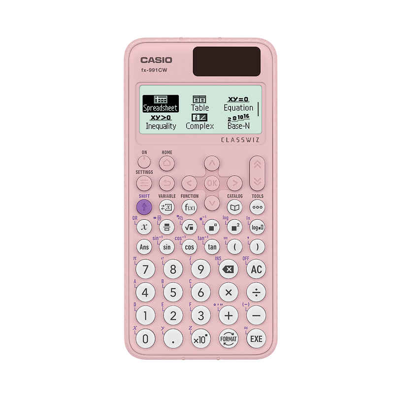 Casio FX-991CW Classwiz Non-Programmable Scientific Calculator | Pink Casio FX-991CW Classwiz Non-Programmable Scientific Calculator | Pink