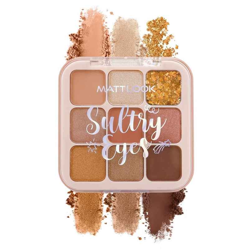Mattlook Sultry Eyeshadow Palette With 9 Dual Finish Mattes & Shimmer Colors | Carnival Fest-01 Mattlook Sultry Eyeshadow Palette With 9 Dual Finish Mattes & Shimmer Colors | Carnival Fest-01