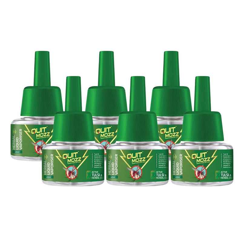 Quitmozz Tulsi & Herbal Oils Mosquito Repellent Liquid Vaporiser