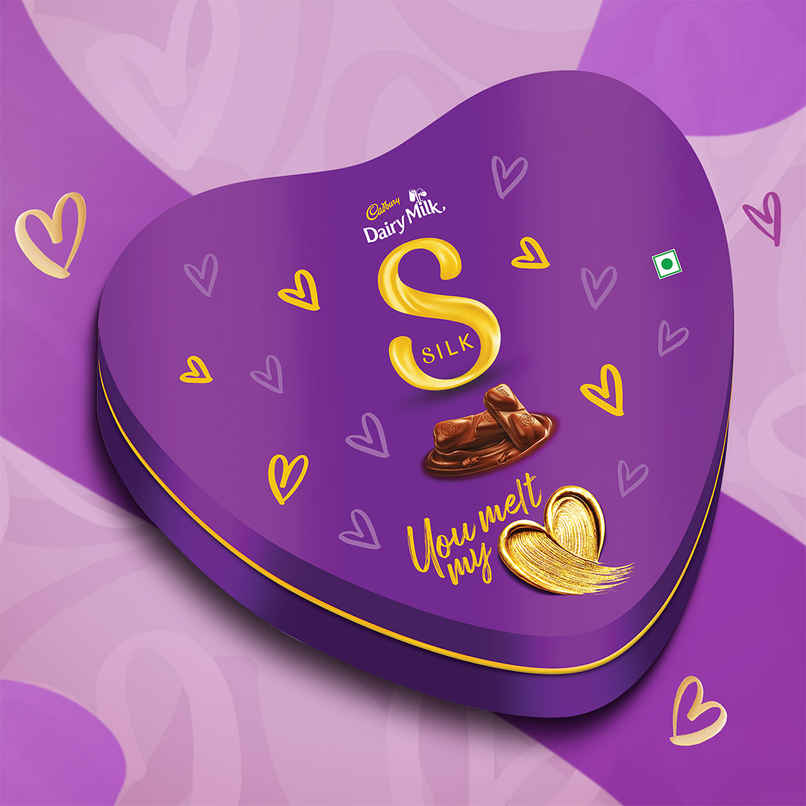 Cadbury Dairy Milk Silk Heart Shaped Chocolate Valentines Gift Box