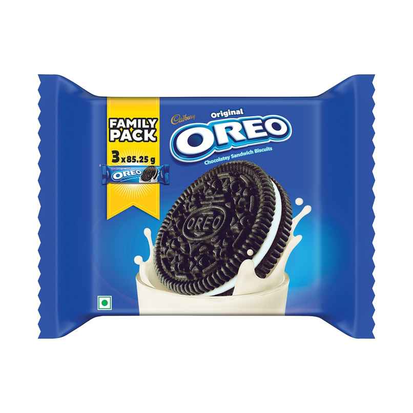 Cadbury Oreo Vanilla Flavour Creme Sandwich Biscuit Family Pack