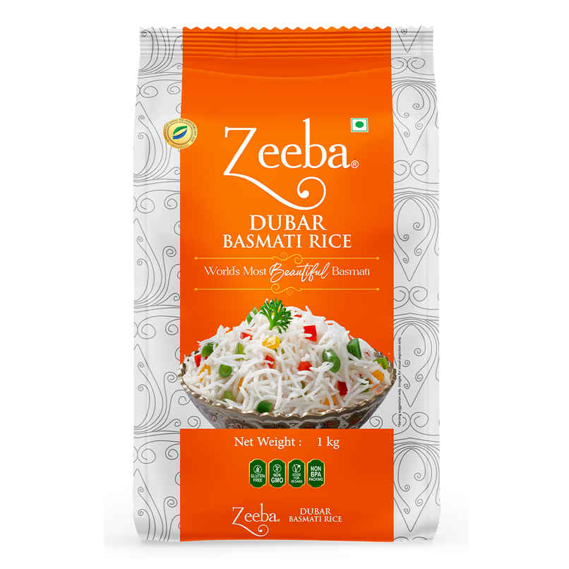 Zeeba Dubar Basmati 1121 Steam | Short Grain