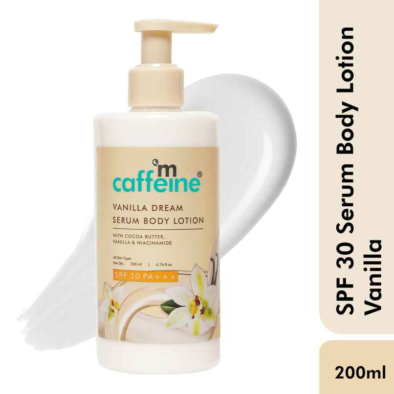 mCaffeine Vanilla Dream Serum Body Lotion SPF 30 PA+++ mCaffeine Vanilla Dream Serum Body Lotion SPF 30 PA+++