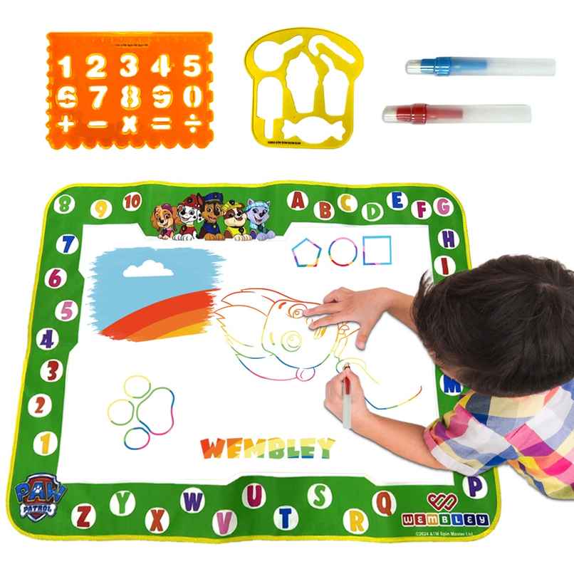 Wembley Paw Patrol Water Doodle Mat � Includes 2 Stencils & 2 Magic Markers, Mess-Free Wembley Paw Patrol Water Doodle Mat � Includes 2 Stencils & 2 Magic Markers, Mess-Free