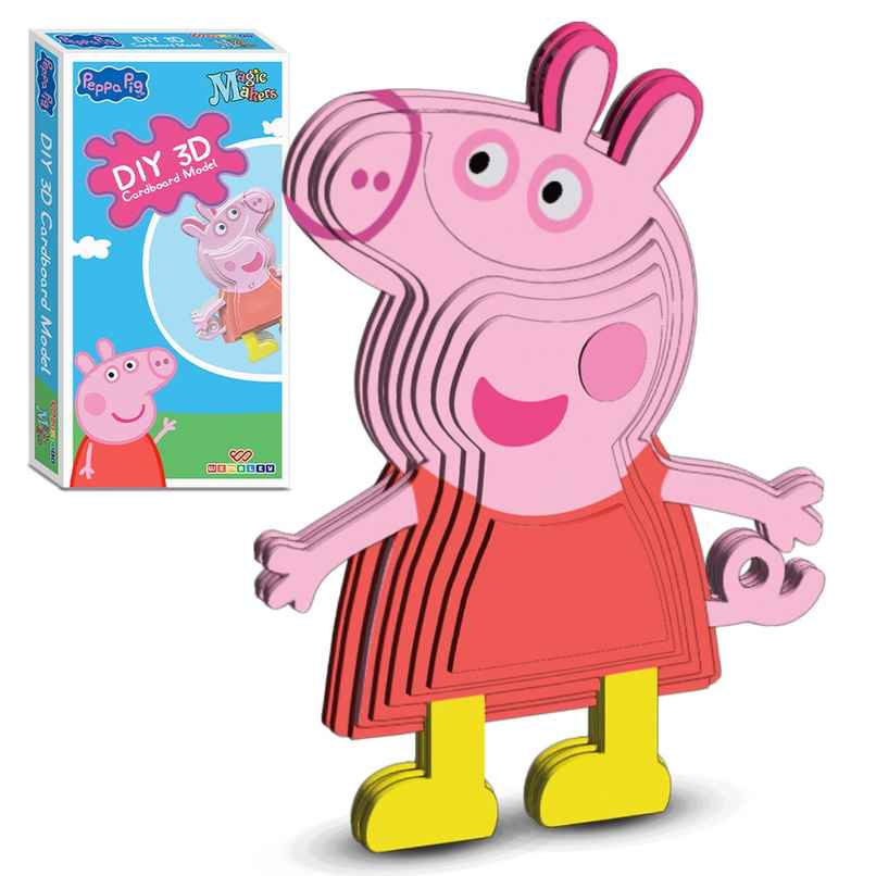 Wembley Peppa Pig 3D Puzzle Model Kit DIY Assembly Stem Learning Puzzle Toy Wembley Peppa Pig 3D Puzzle Model Kit DIY Assembly Stem Learning Puzzle Toy