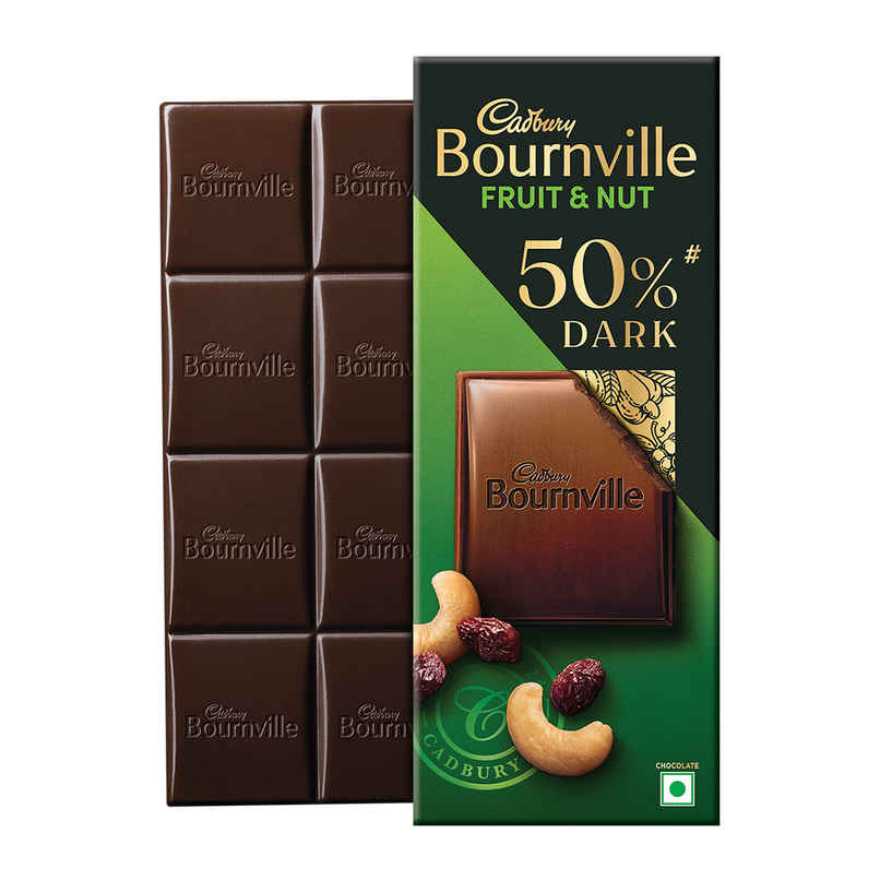 Cadbury Bournville Fruit & Nut 50% Dark Chocolate Bar