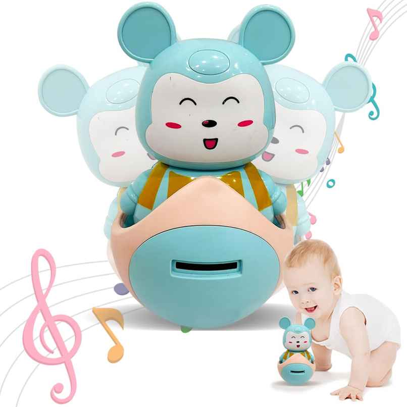 Wembley 2 In 1 Baby Roly Poly Money/Piggy Bank Musical Toys For Kids With Light And Sound
