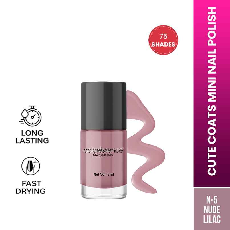 Coloressence Mini Nude Nail Polish - Nude Lilac | Purple