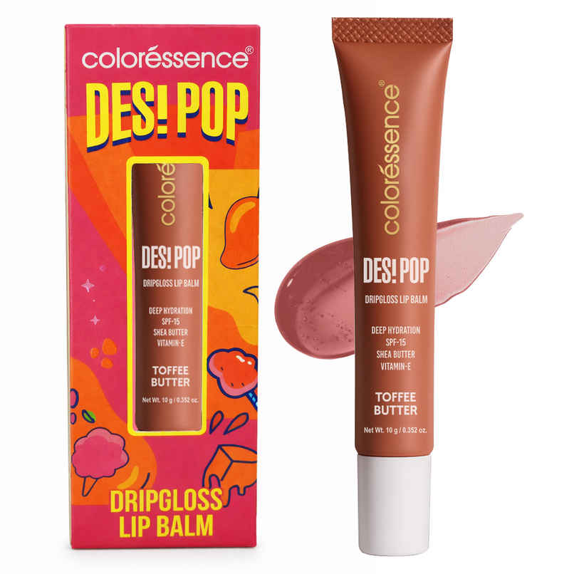Coloressence Desi Pop DripGloss Lip Balm - Toffee Butter | UltraSoft SPF 15 Vitamin E Coloressence Desi Pop DripGloss Lip Balm - Toffee Butter | UltraSoft SPF 15 Vitamin E
