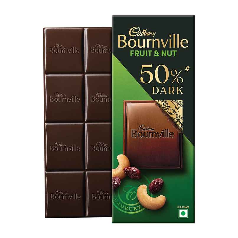 Cadbury Bournville Fruit & Nut 50% Dark Chocolate Bar Cadbury Bournville Fruit & Nut 50% Dark Chocolate Bar