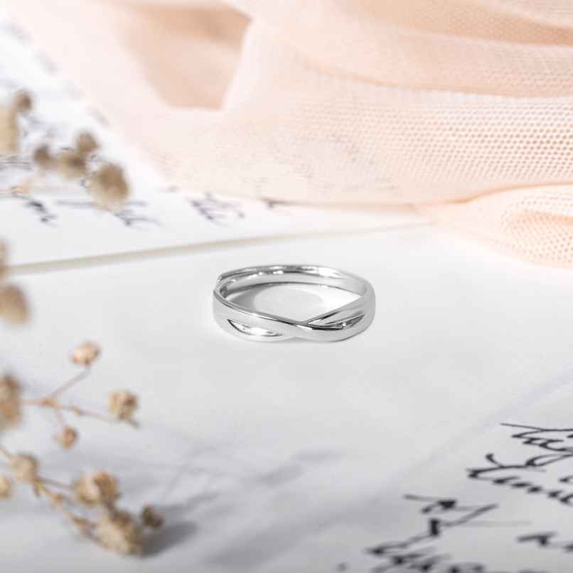 Zavya SolidRhodium Plated 925 Sterling Silver Ring Zavya SolidRhodium Plated 925 Sterling Silver Ring