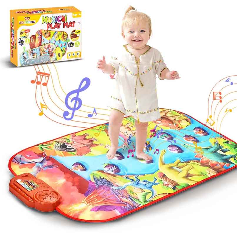 Wembley Dinosaur Musical Mat for Kids Baby Piano Play Mat Musical Keyboard with 8 Animal Sounds Wembley Dinosaur Musical Mat for Kids Baby Piano Play Mat Musical Keyboard with 8 Animal Sounds