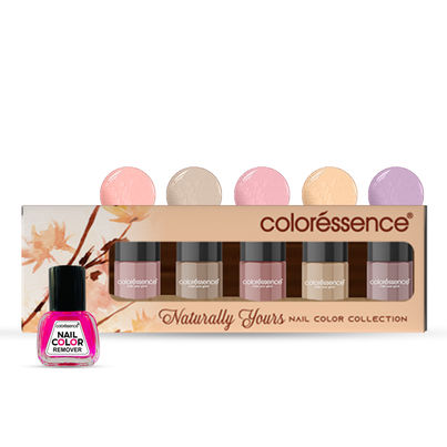 Colouressence Nail Paint Kit | Free Nail Paint Remover | Naturally Yours - MultiColour