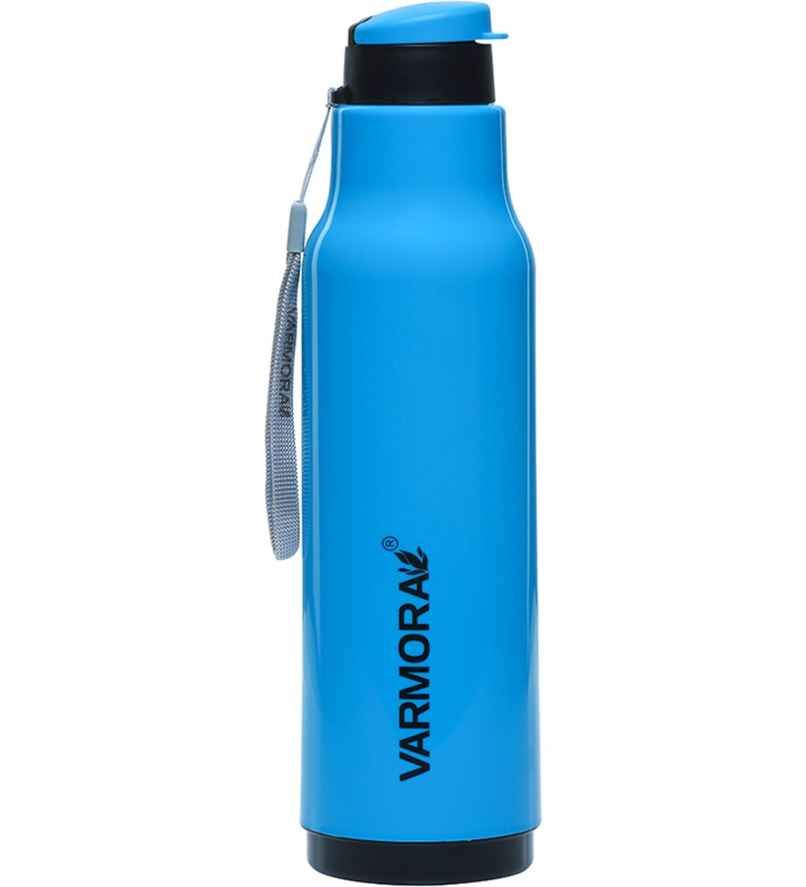 Varmora Plastic Sofia Insulated Water Bottle FDA Approved BPA-Free Hot & Cold | Blue