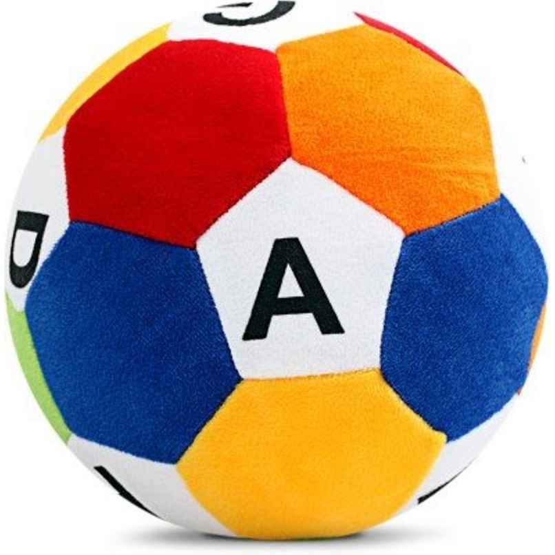 DearJoy Plush Ball with Alphabets Soft Toy - Multicolor