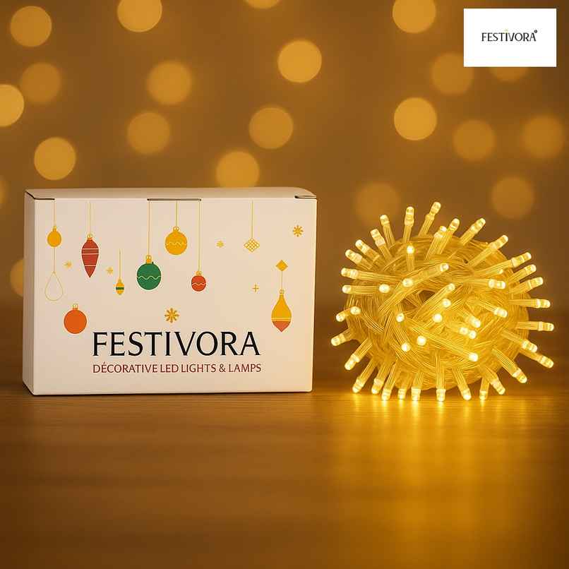 Festivora Warm White Color Pixel Led String Light | Rice Light For Festival & Room Decoration Festivora Warm White Color Pixel Led String Light | Rice Light For Festival & Room Decoration