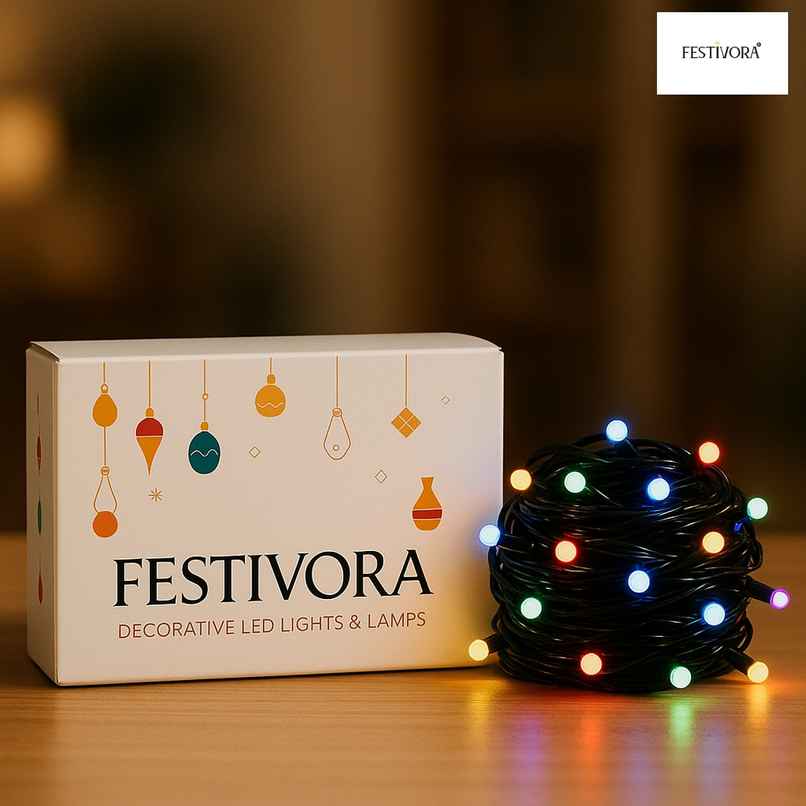 Festivora Multicolor Pixel Led String Light | Plug In - 8 Modes For Festival & Room Decoration Festivora Multicolor Pixel Led String Light | Plug In - 8 Modes For Festival & Room Decoration