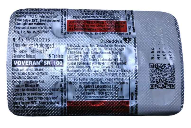 Voveran SR 100 Tablet PR Voveran SR 100 Tablet PR