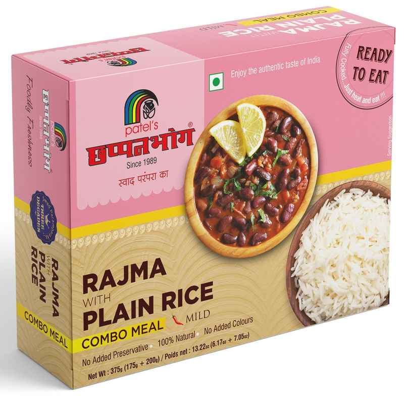 Chhapanbhog Rajma with Plain Rice
