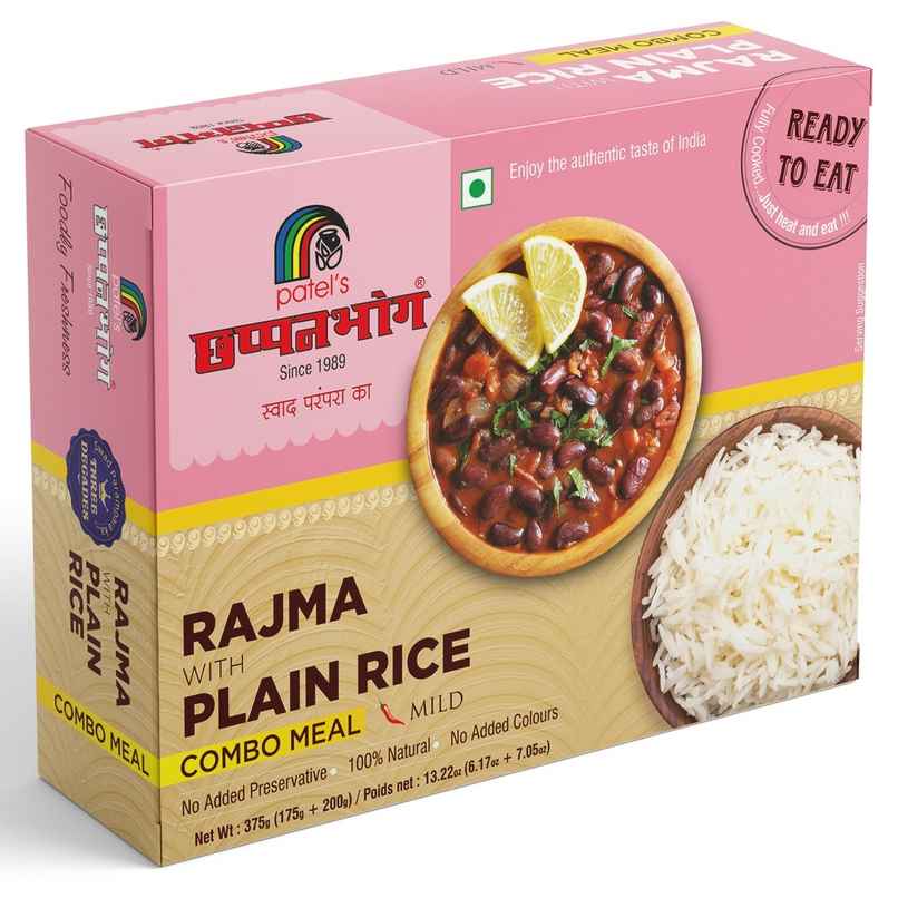 Chhapanbhog Rajma with Plain Rice | Ready-to-Eat Meal Chhapanbhog Rajma with Plain Rice | Ready-to-Eat Meal
