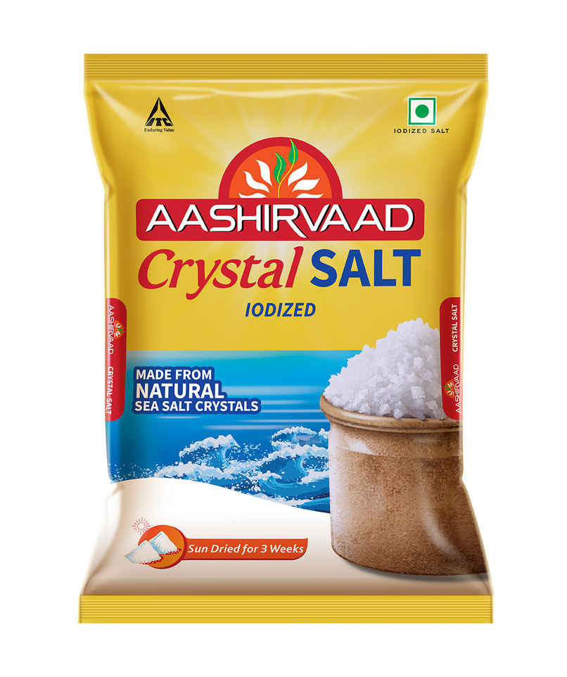 Aashirvaad Iodized Crystal Salt, Authentic Crystal Salt For Traditional Dishes Aashirvaad Iodized Crystal Salt, Authentic Crystal Salt For Traditional Dishes