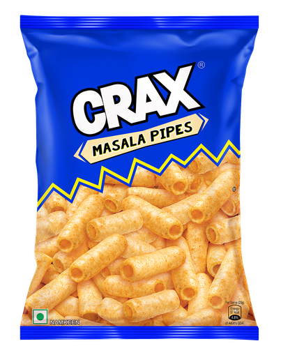 Crax Crunchy Pipes Masala Puff Snacks