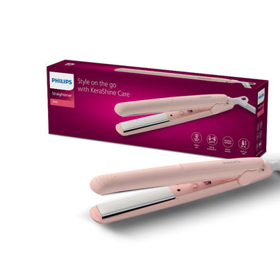 Philips On-the-Go Hair Straightener with KeraShine and SilkProtect Care | BHS286/00