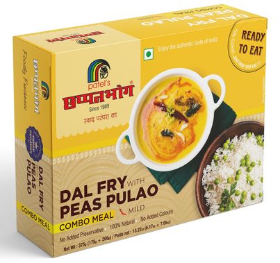 Chhapanbhog Dal Fry with Peas Pulao