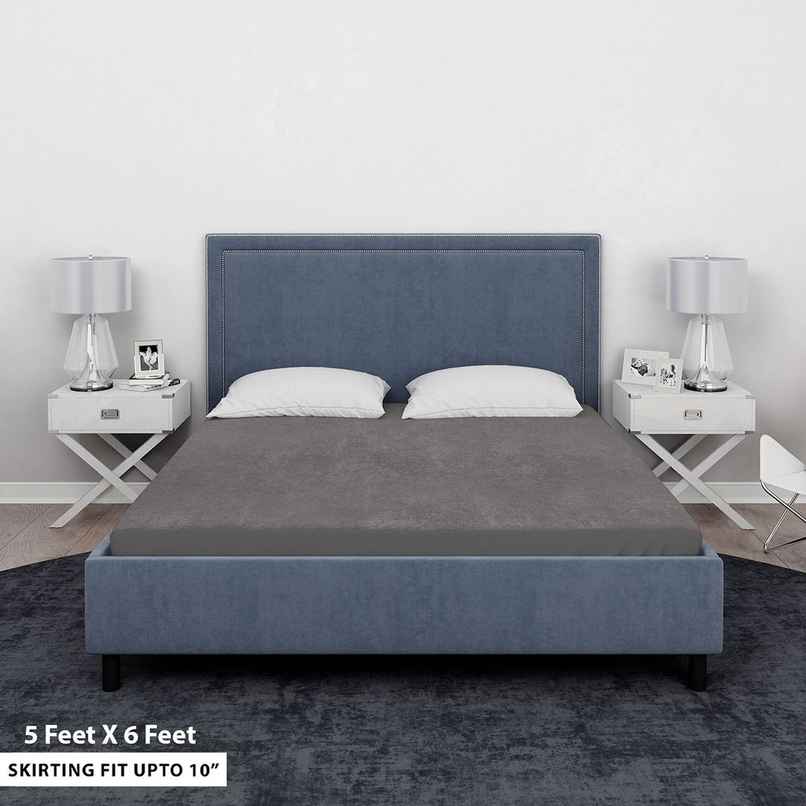 Sassoon Queen Size Bed Mattress Protector | 5x6 Ft | Grey | Elastic Corners to Fit Mattress Sassoon Queen Size Bed Mattress Protector | 5x6 Ft | Grey | Elastic Corners to Fit Mattress