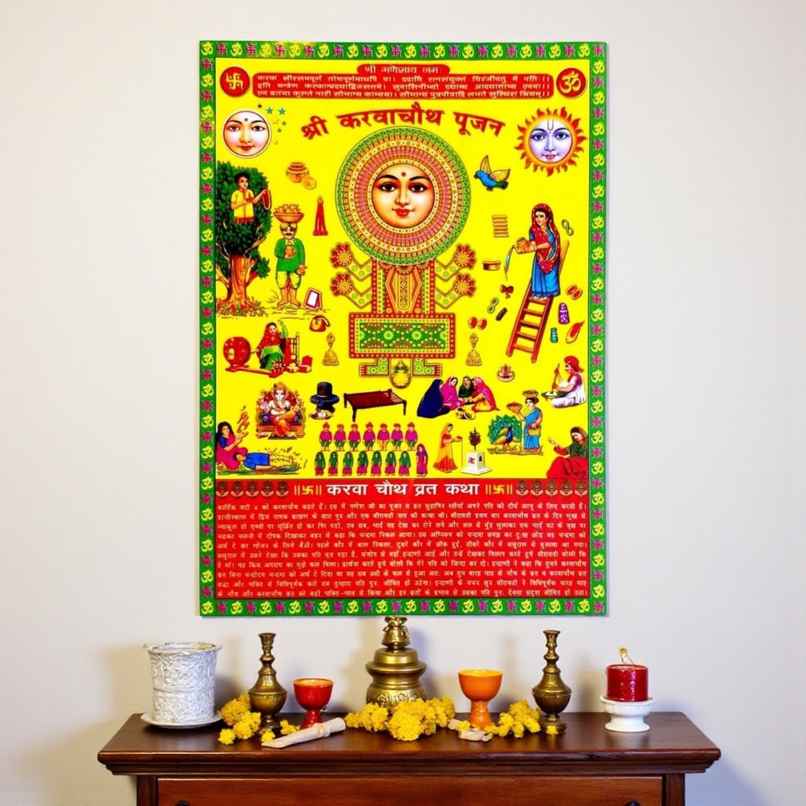 Karwa Chauth Hardboard Poster | Divine Vibes