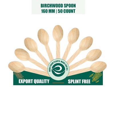 ECO SOUL 160mm | 50 Count | Disposable Spoon