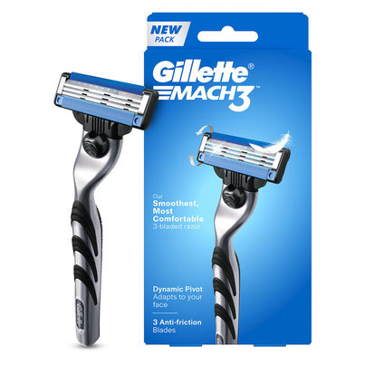 Gillette Mach 3 Manual Shaving Razor For Men Gillette Mach 3 Manual Shaving Razor For Men